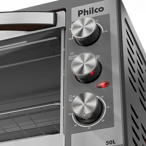 Forno Elétrico Philco 50l Dupla Resistência Pfe52p 127v Preto - 7