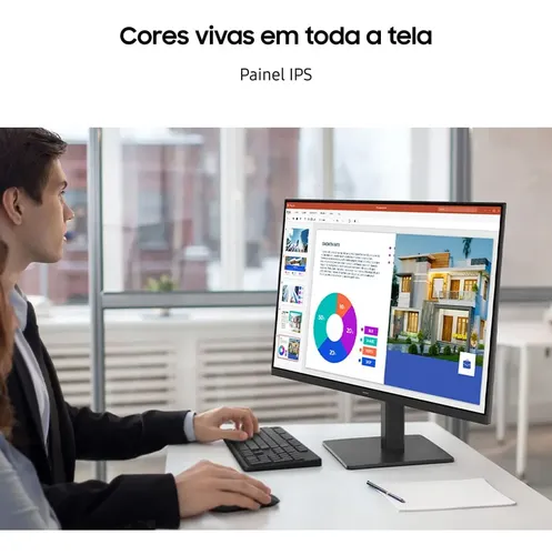 Monitor Gamer Samsung 24  Fhd,120 Hz, Hdmi, Preto, S3 (novo Com Caixa Aberta) - 10