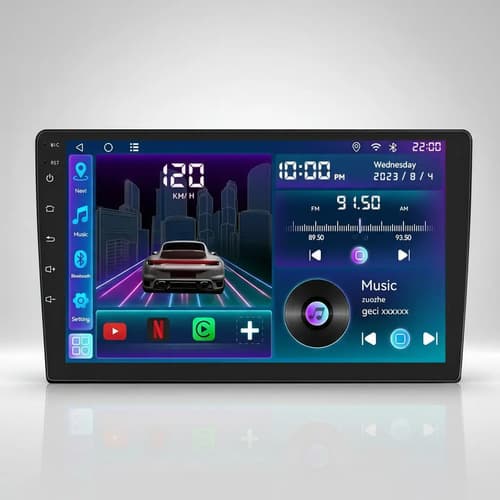 Multimidia Mp10 9 Pol Carplay Android Auto Sem Fio C901mh Preto - 1