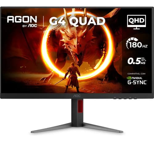 Monitor Gamer Aoc Agon Quad 27 - Q27g4f Preto (novo Com Caixa Aberta) 127/220v - 1