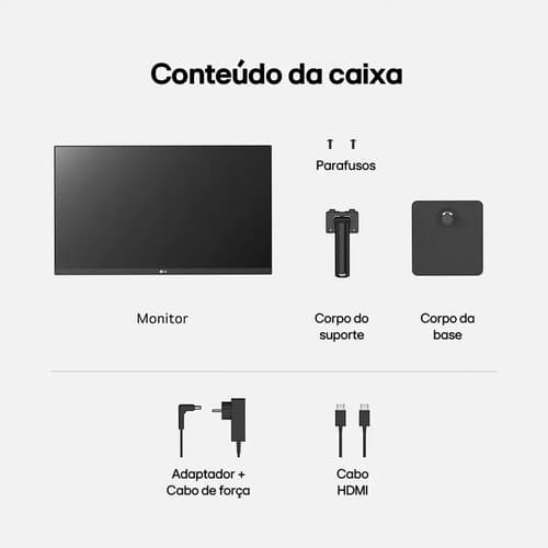 Monitor Pc Gamer LG 24 Ips, Full Hd, 100hz, Hdmi - 24ms500-b (novo Com Caixa Aberta) Preto 127/220v - 11