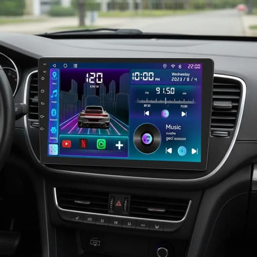 Multimidia Mp10 9 Pol Carplay Android Auto Sem Fio C901mh Preto - 2