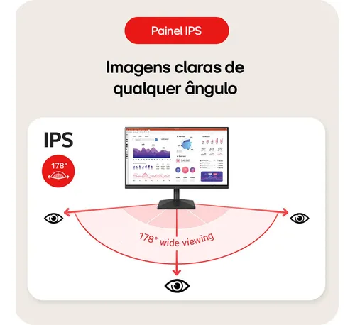 Monitor Pc Gamer LG 24 Ips, Full Hd, 100hz, Hdmi - 24ms500-b (novo Com Caixa Aberta) Preto 127/220v - 4