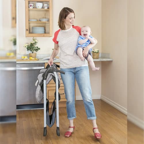 Cadeira De Alimentação Infantil Slim Snacker Cinza - Graco - 7