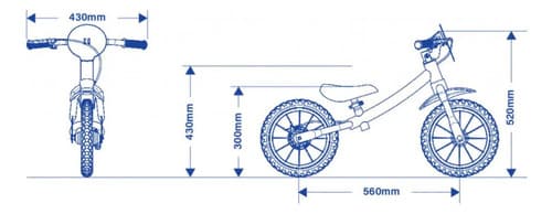 Bicicleta De Equilíbrio Balance Bike Garden Fly 2 Nathor Amarelo - 6