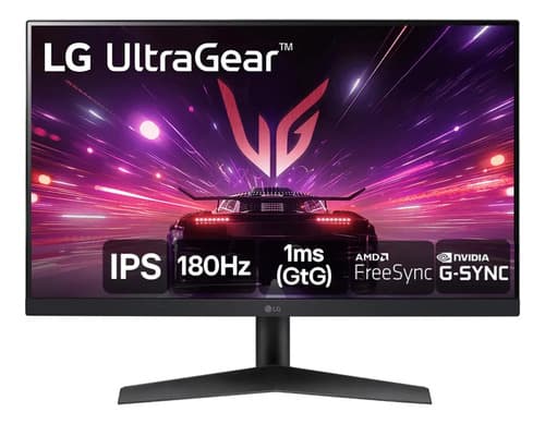 Monitor Gamer LG Ultragear 24 24gs60f-b Ips Full Hd 180hz 1ms (gtg) Nvidia® G-sync® Amd Freesync Hdr10 Srgb 99% Hdmi Displayport Preto 127/220v - 1