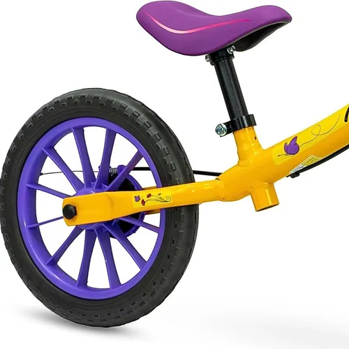 Bicicleta De Equilíbrio Balance Bike Garden Fly 2 Nathor Amarelo - 3