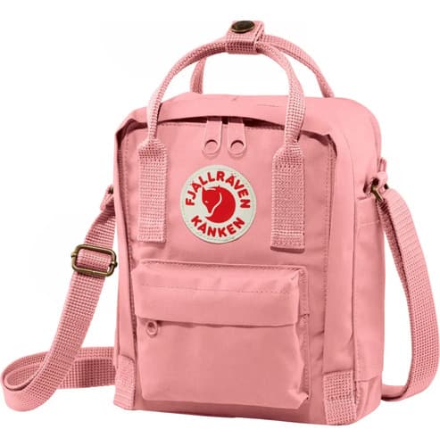 Bolsa Kånken Sling Bag Com Acabamento Em Níquel, Cor Rosa, Alça De Ombro, Design De Tecido Liso - 1