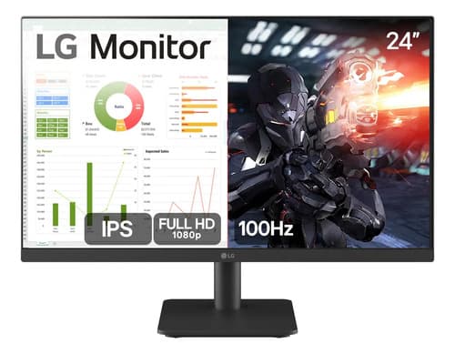 Monitor Pc Gamer LG 24 Ips, Full Hd, 100hz, Hdmi - 24ms500-b (novo Com Caixa Aberta) Preto 127/220v - 1