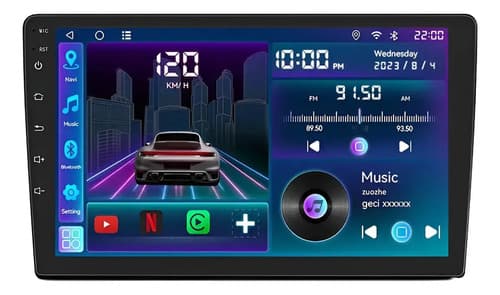Multimidia Mp10 9 Pol Carplay Android Auto Sem Fio C901mh Preto - 4