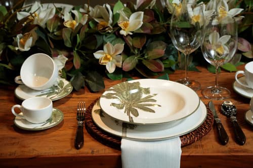 Aparelho De Jantar 20 Peças Malibu Alleanza Decorado Florido - 10