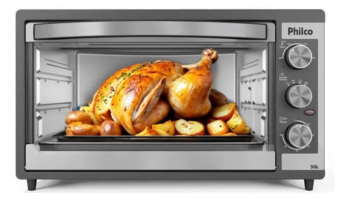 Forno Elétrico Philco 50l Dupla Resistência Pfe52p 127v Preto - 1