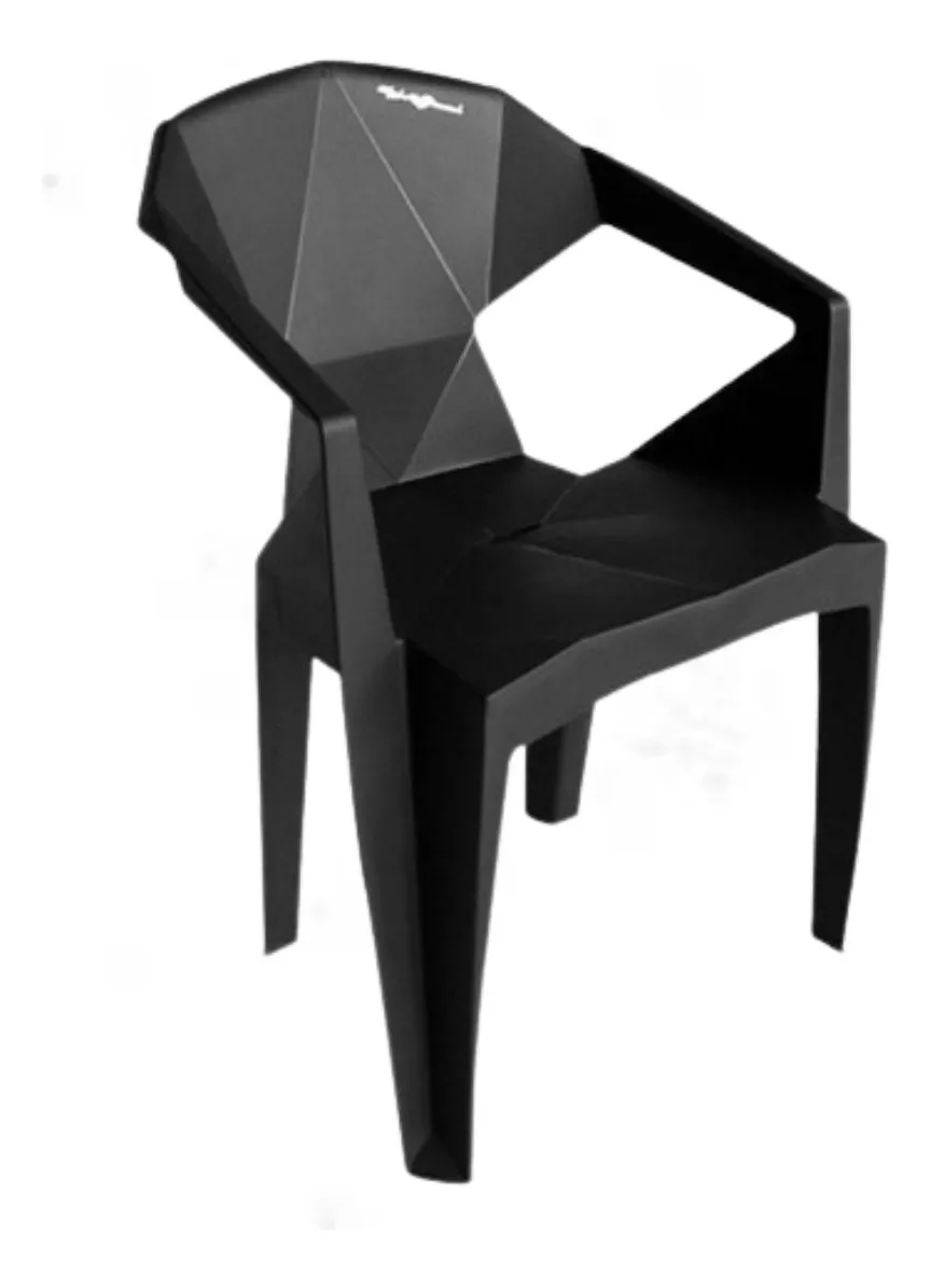 Cadeiras Diamond De Plástico Reforçada Com Braço - 1