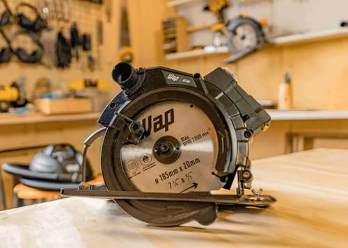 Serra Circular Elétrica Wap Esc1500 7 1/4 Com Guia Laser 1500w Laranja/preto 220v - 3
