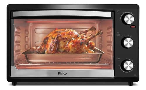 Forno Elétrico Philco 44l Preto Dupla Resistência Pfe44p 220v - 1