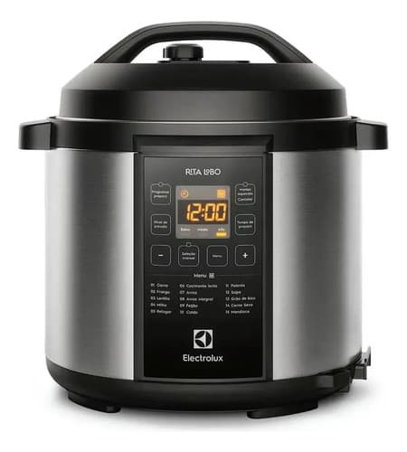 Panela De Pressão Elétrica Electrolux Por Rita Lobo 6l Preta Experience Digital Pcc20 Preto 127v 50 Hz/60 Hz - 1