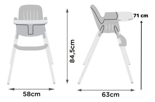 Burigotto Cadeira De Refeição Poke Preto Night Sky Liso - 10