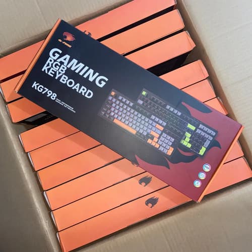 Teclado Gamer G-fire Kg798v Rgb Abnt2 Compacto Preto Português Brasil Inglês Us - 5