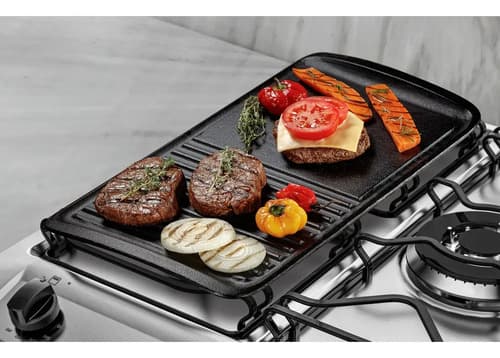 Electrolux Chapa Grill De Ferro Fundido Para Fogão, Indução, Forno E Churrasqueiras Preto - 8