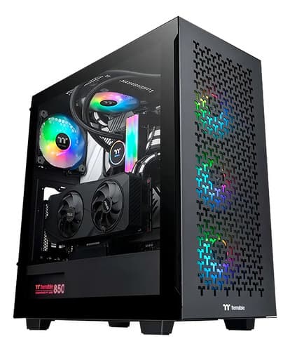 Gabinete V350 Tg Argb Air Mid Tower Thermaltake Cor Preto - 1