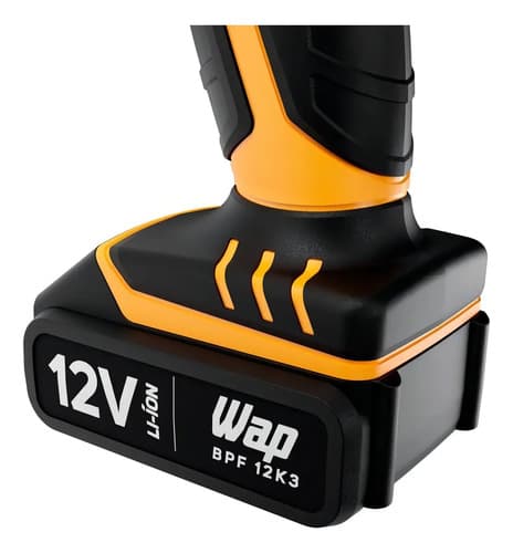 Parafusadeira Furadeira Sem Fio 12v Wap Bpf 12k3 Kit Maleta Amarelo/preto 127/220v 60 Hz - 6