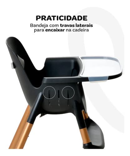 Burigotto Cadeira De Refeição Poke Preto Night Sky Liso - 8