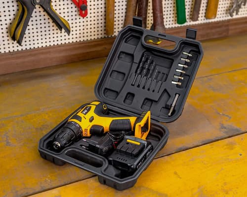 Parafusadeira Furadeira Sem Fio 12v Wap Bpf 12k3 Kit Maleta Amarelo/preto 127/220v 60 Hz - 12