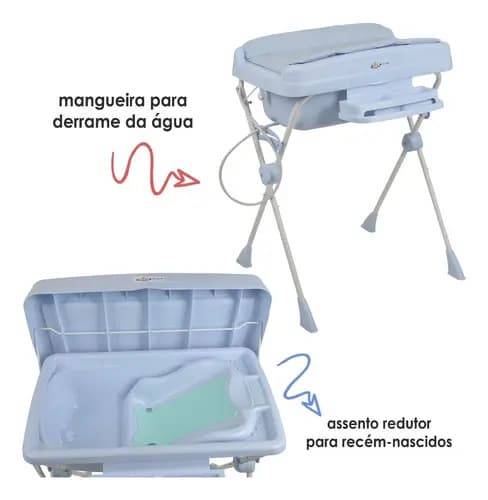 Burigotto Banheira Millenia, Azul Bebê - 11