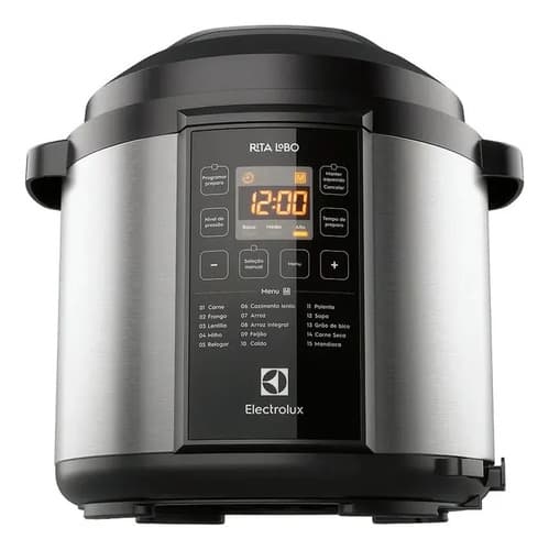 Panela De Pressão Elétrica Electrolux Por Rita Lobo 6l Preta Experience Digital Pcc20 Preto 127v 50 Hz/60 Hz - 4