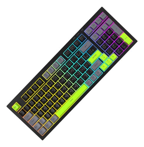 Teclado Gamer G-fire Kg798v Rgb Abnt2 Compacto Preto Português Brasil Inglês Us - 2