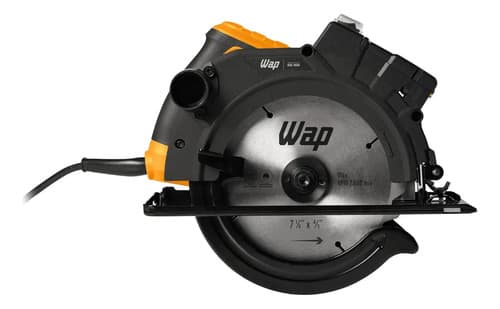 Serra Circular Elétrica Wap Esc1500 7 1/4 Com Guia Laser 1500w Laranja/preto 220v - 6