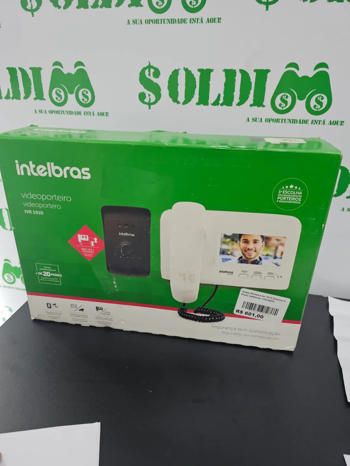Video Porteiro Ivr 1010 Branco E Preto Intelbras 110v/220v - 1